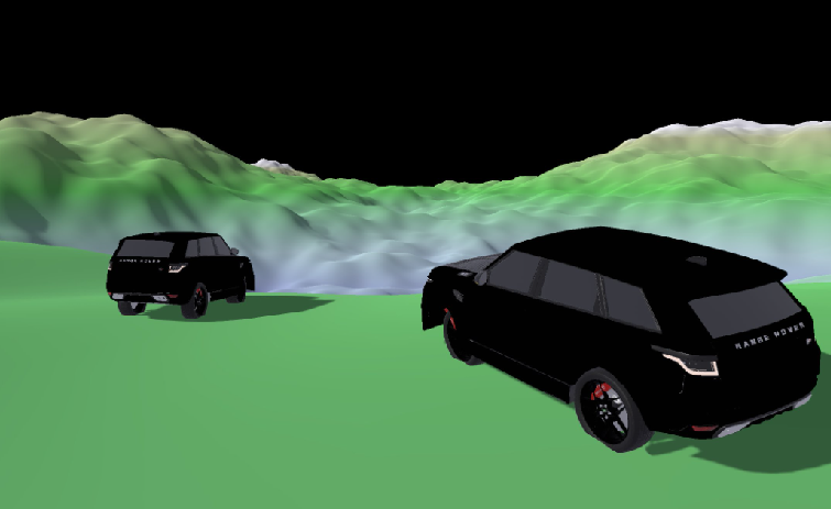 Two Car Horizon View